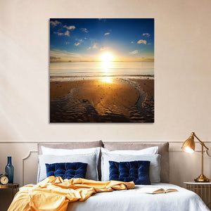 Sea Beach Sunrise Wall Art