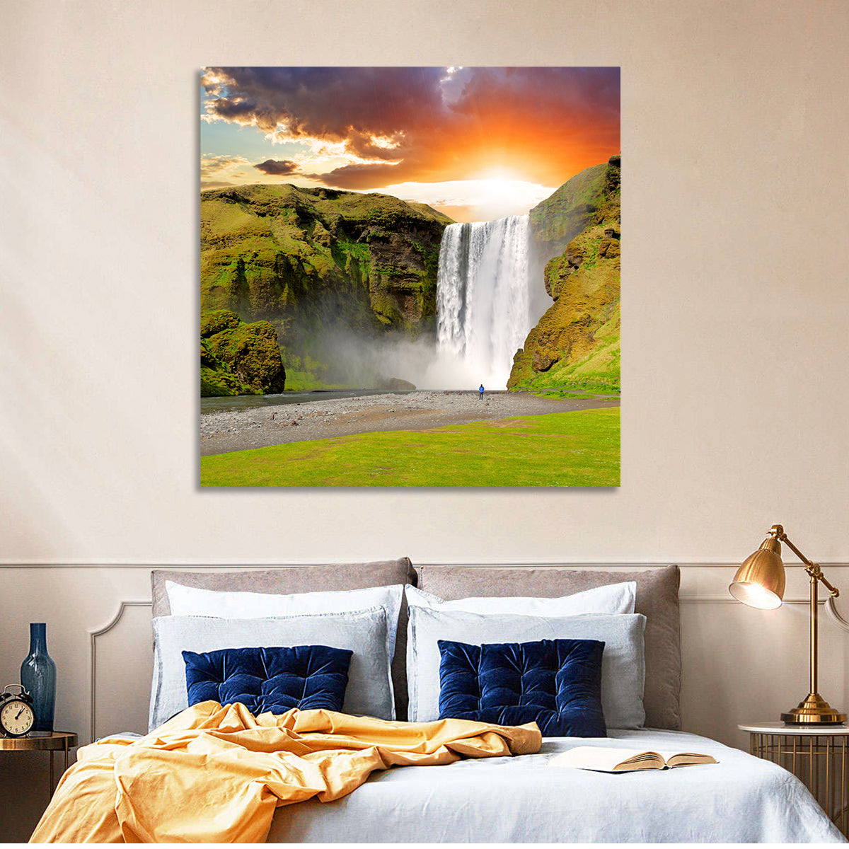 Skogafoss Waterfall Wall Art