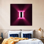 Radiant Gemini Symbol Wall Art