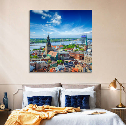 Riga Cityscape Wall Art