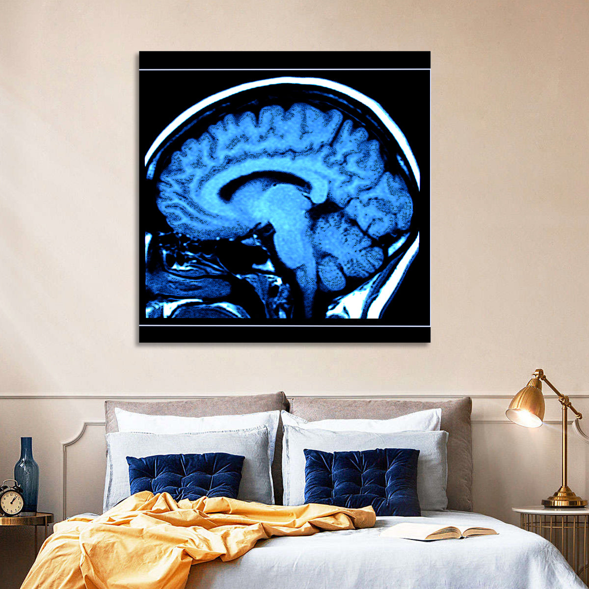 Human Brain MRI Wall Art