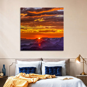 Lipan Point Golden Sunset Wall Art
