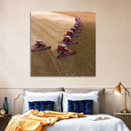 Aerial Soybean Harvest Wall Art