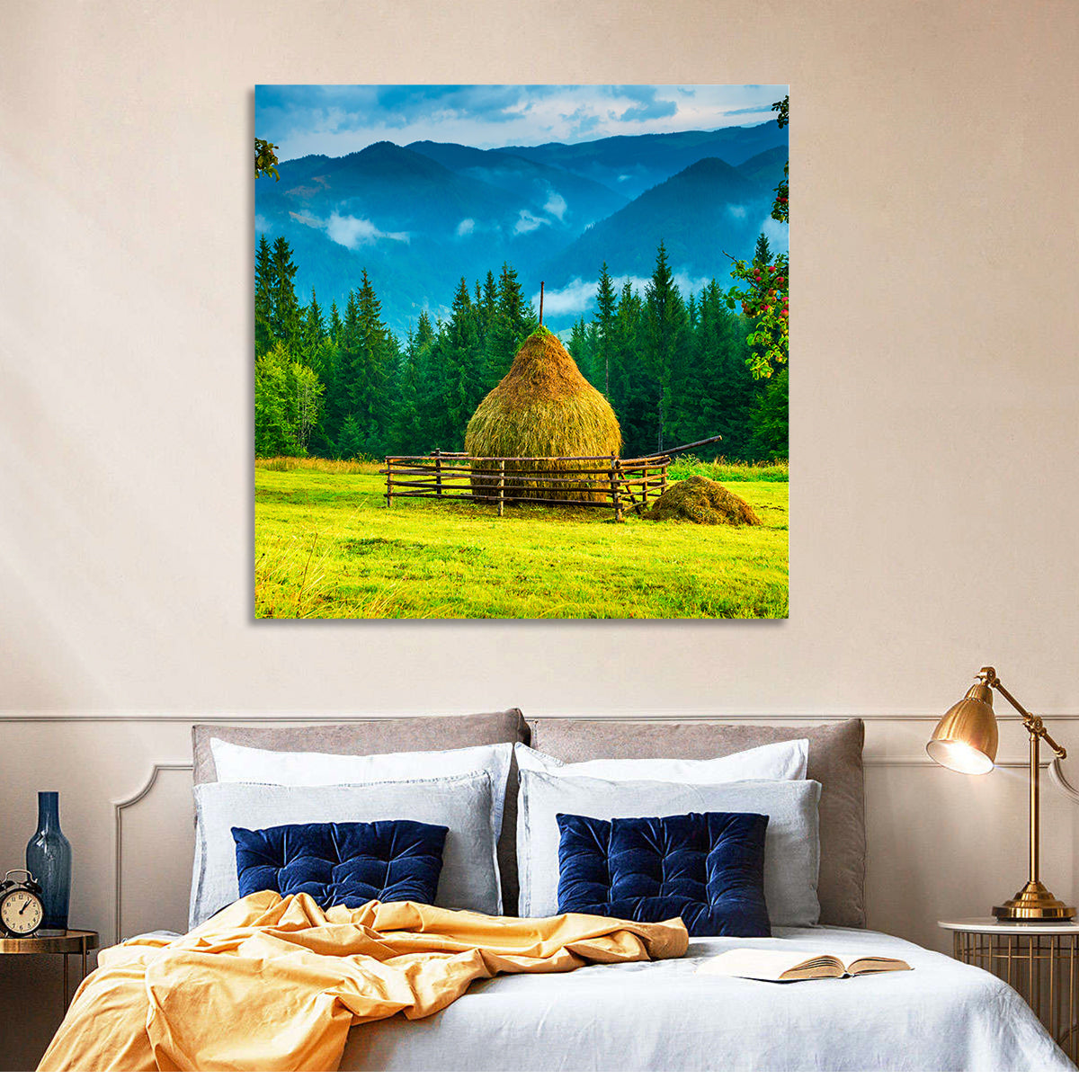 Mountain Haystack Wall Art