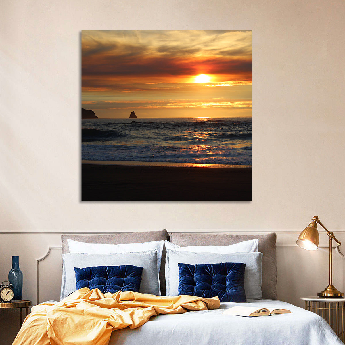Oregon Sea Stack Sunset Wall Art