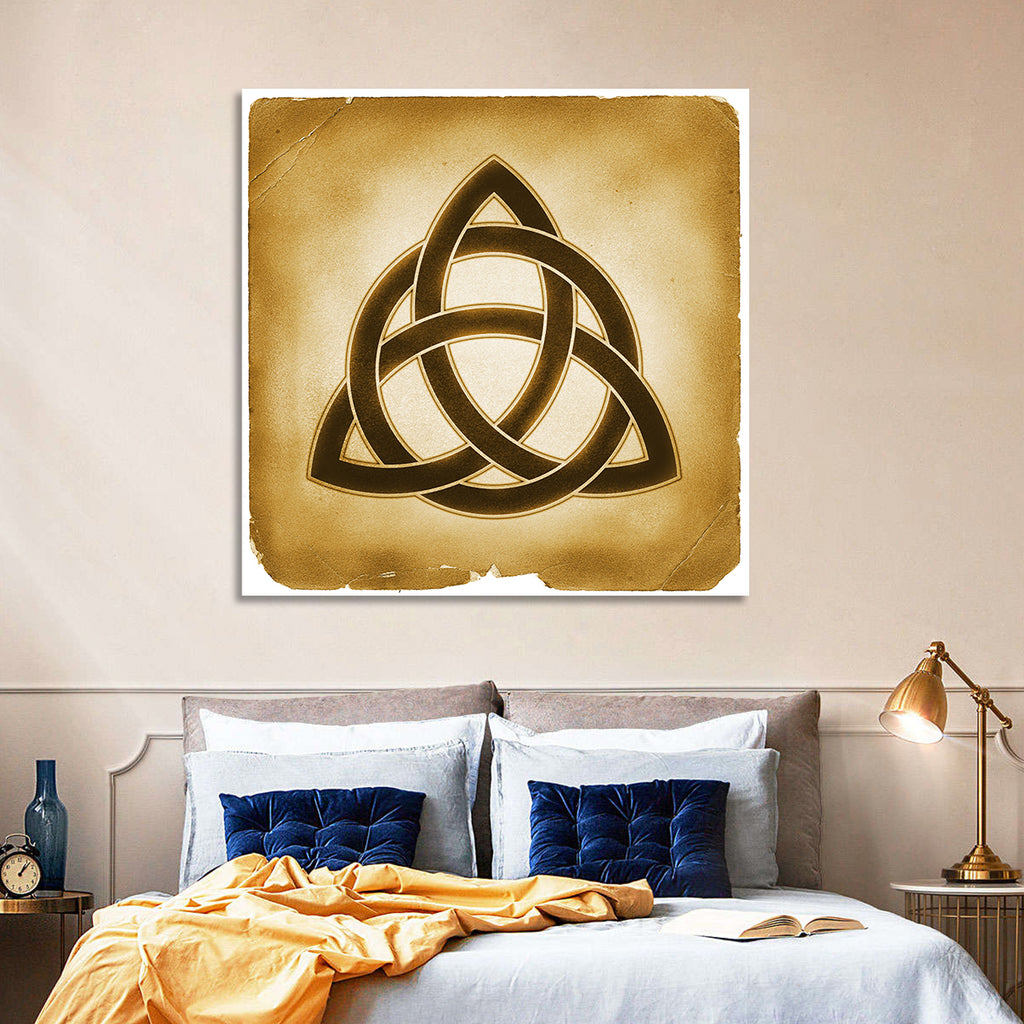 Embossed Trinity Knot Symbol Wall Art