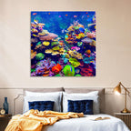 Tropical Coral Reef Aquarium Wall Art