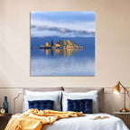 Misty Wanaka Island Reflection Wall Art