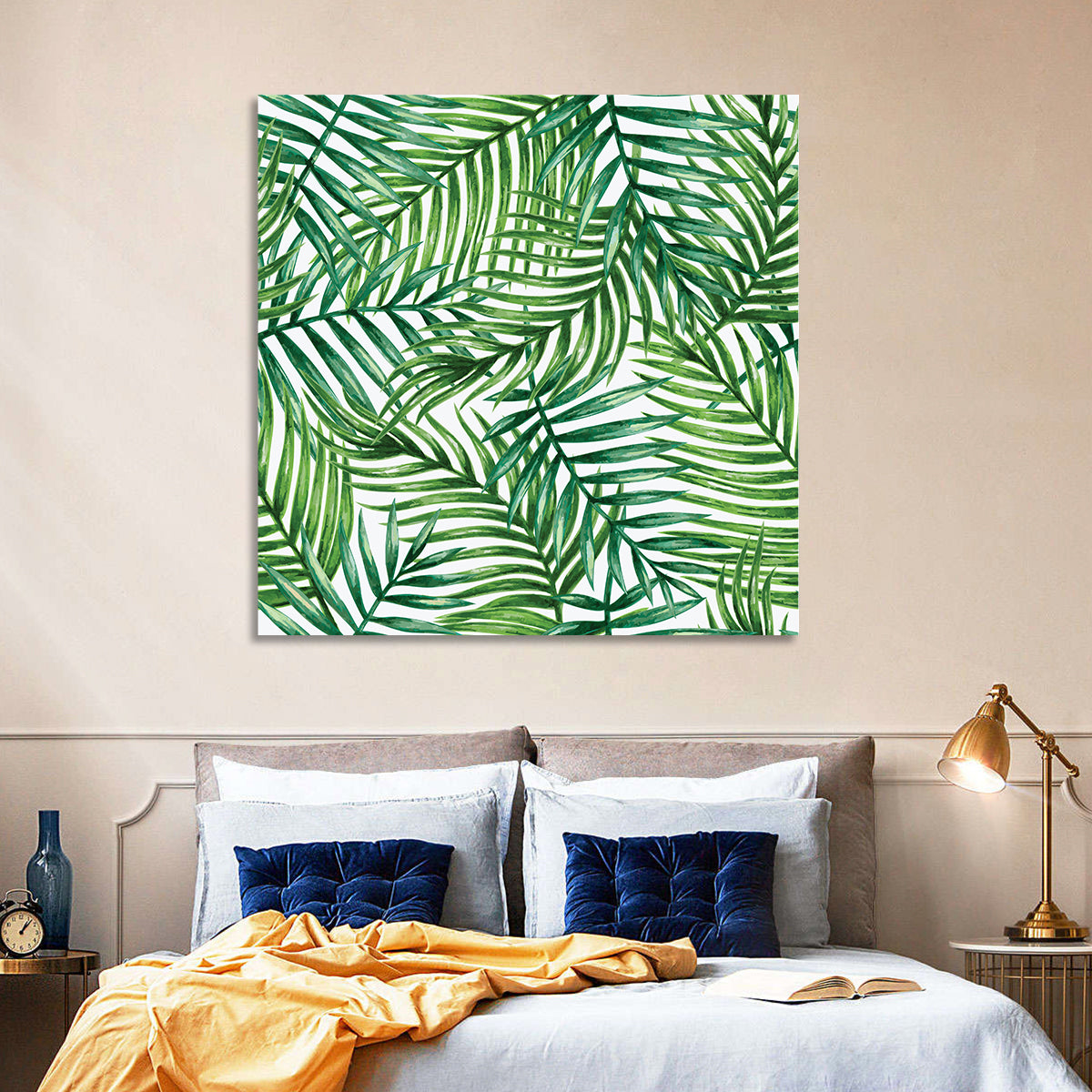 Palm Leaves Pattern Wall Art