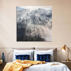 Misty Forest Sunrise Wall Art