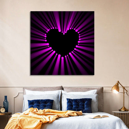 Glowing Heart Wall Art