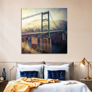 Bridge Over Lake Oroville Wall Art