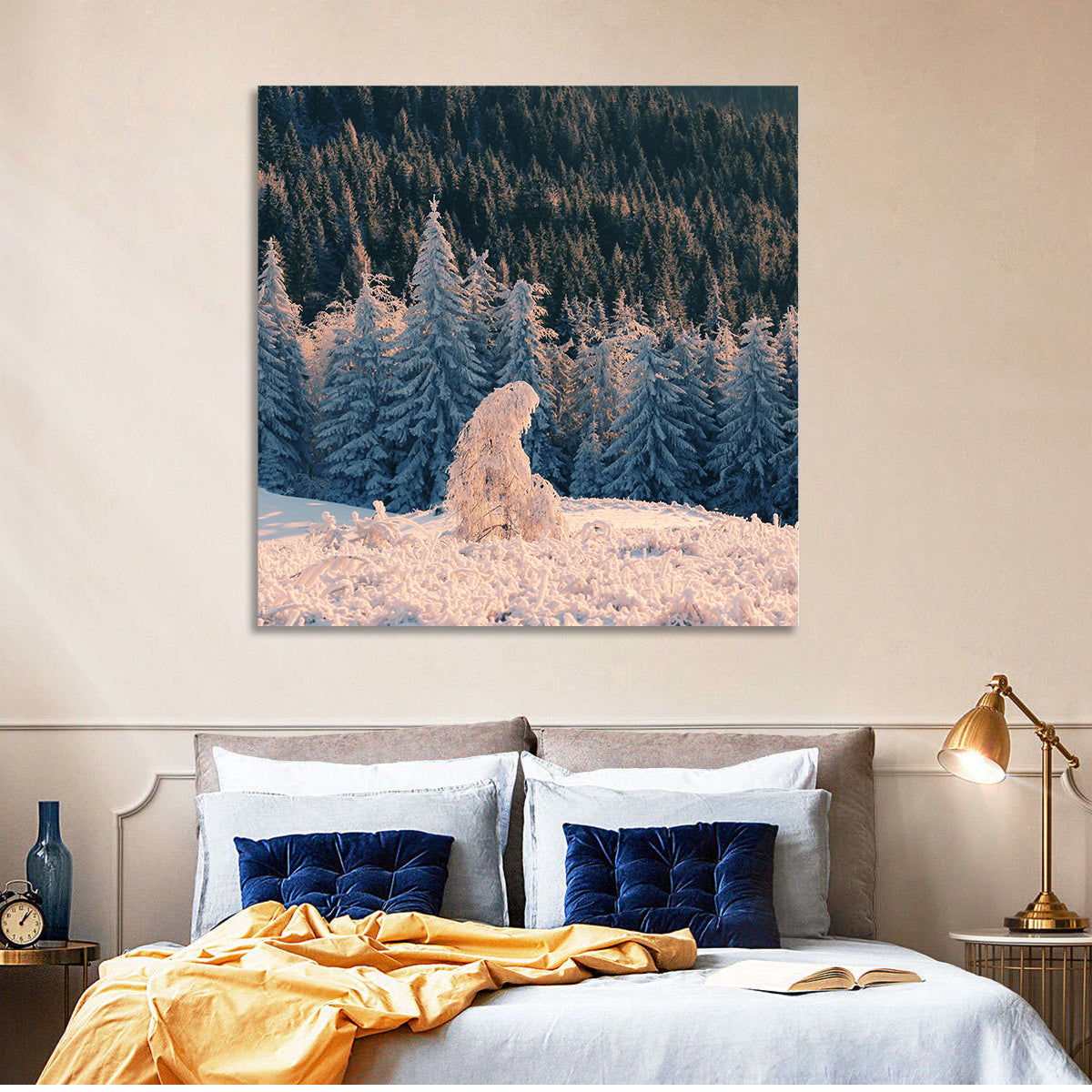 Carpathian Forest at Golden Hour Wall Art
