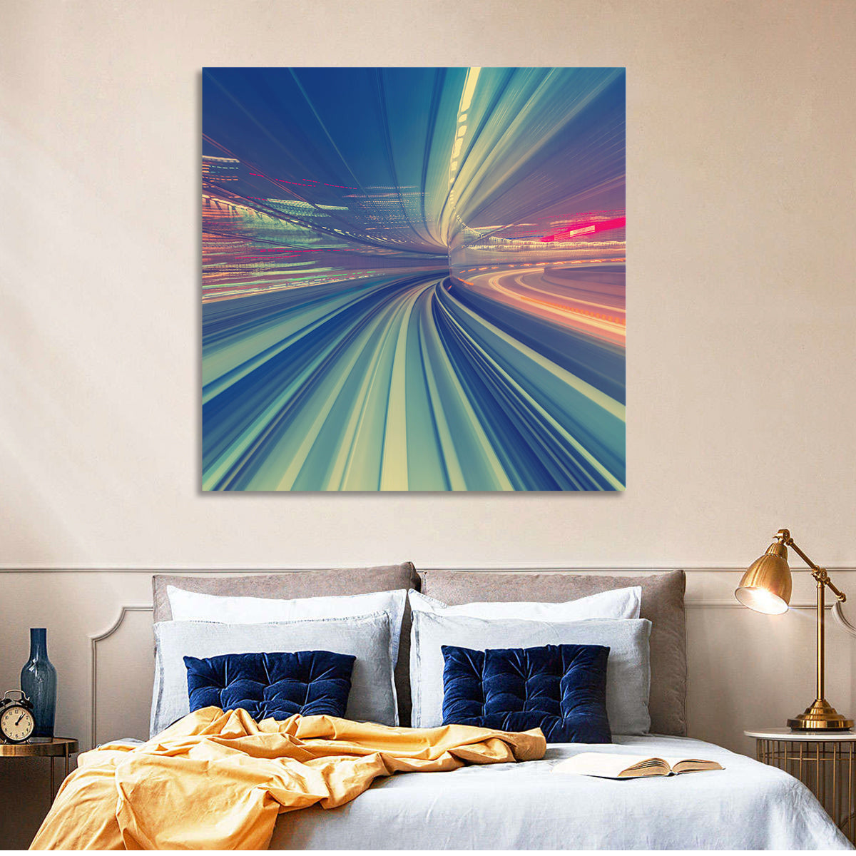 Monorail Speed Trail Wall Art