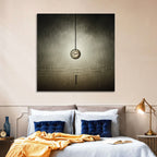 Suspended Pocket Watch in Rain Wall Art