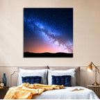 Milky Way Over Silhouetted Hills Wall Art