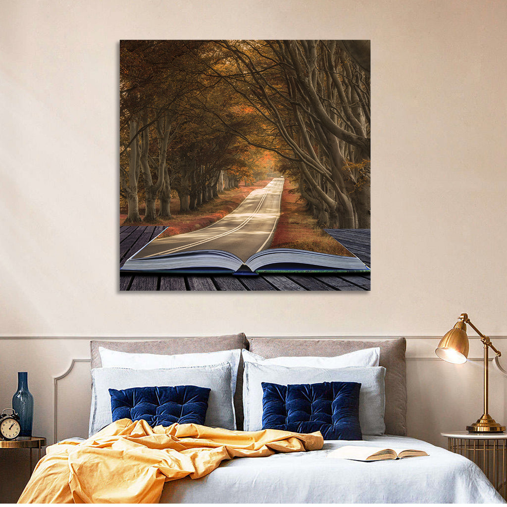 Surreal Book Pathway Wall Art