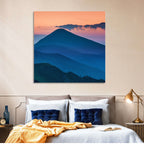 Twilight Mountain Range Wall Art