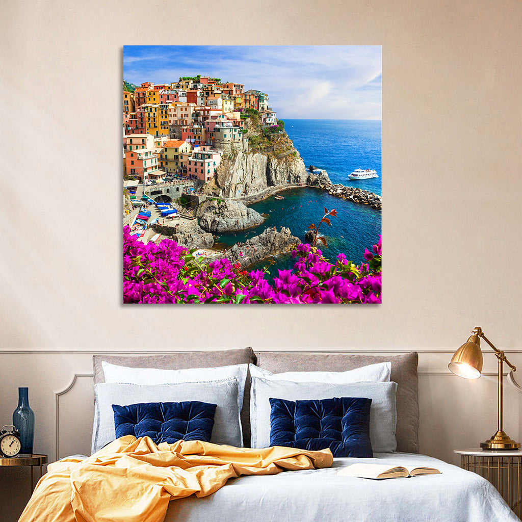 Manarola Cliffside Village Wall Art