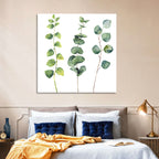 Watercolor Eucalyptus Stems Wall Art