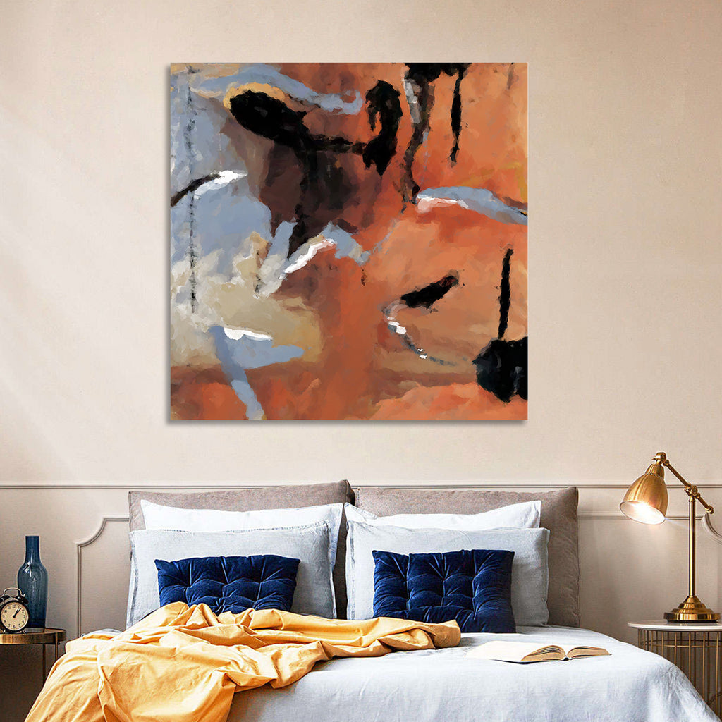 Barking Dog Gestural Abstract Wall Art