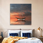 Dhow at Sunset Wall Art