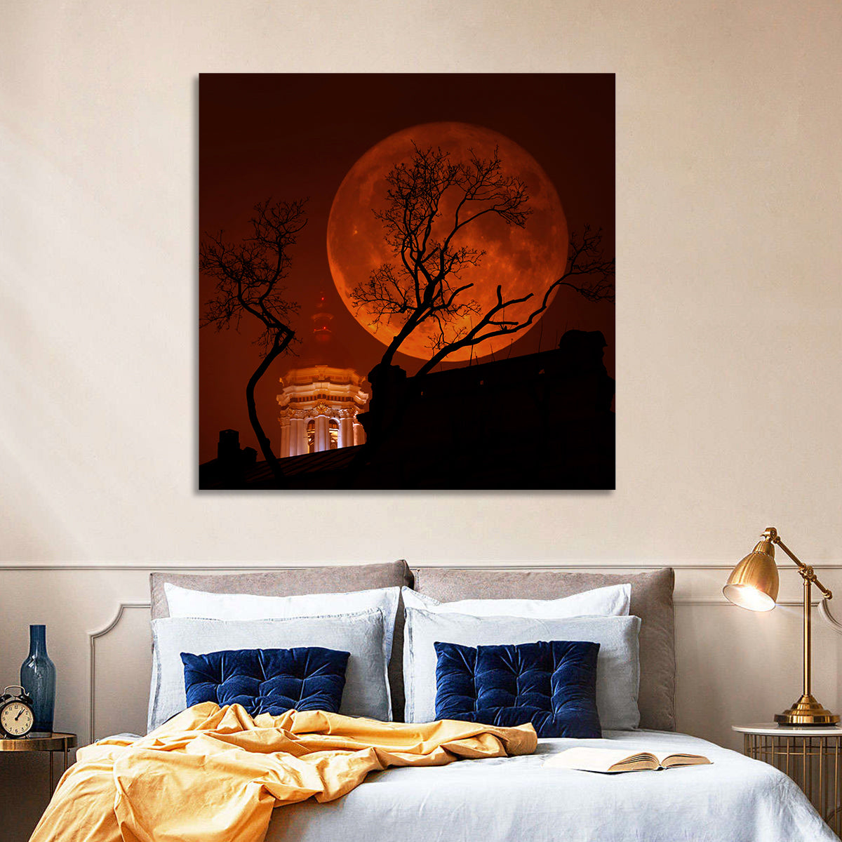 Haunted Supermoon Wall Art
