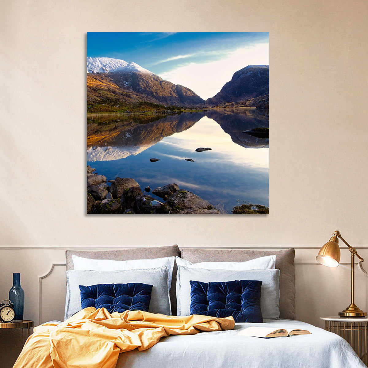 Auger Lake Morning Reflection Wall Art