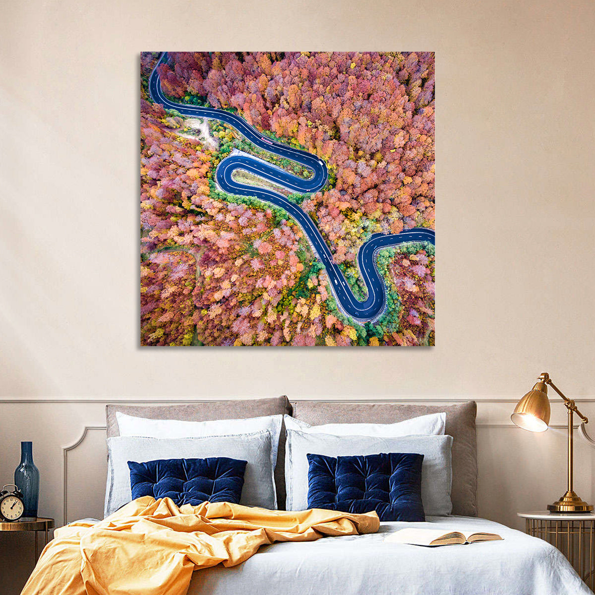 Serpentine Autumn Road Wall Art