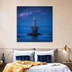 Tourlitis Lighthouse Nightscape Wall Art