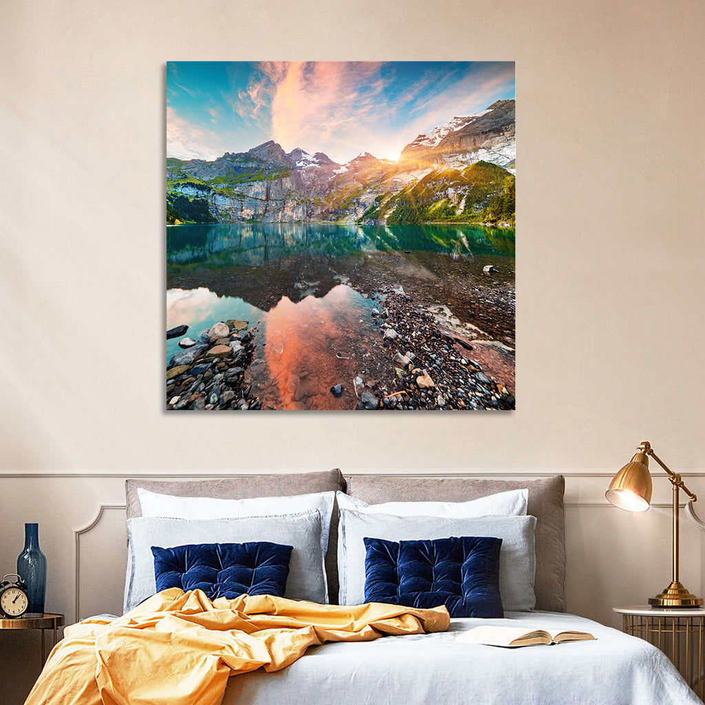 Oeschinensee Reflection Wall Art