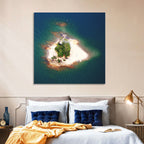 Lake Lanier Island Aerial View Wall Art
