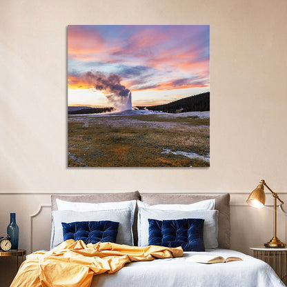 Old Faithful Cone Geyser Wall Art