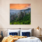 Zhangjiajie Forest at Sunset Wall Art