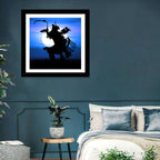 Moonlit Pow Wow Dancer Wall Art