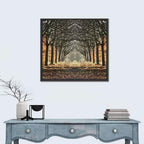 Danish Autumn Tree-lined Path Wall Art