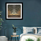Danish Autumn Tree-lined Path Wall Art