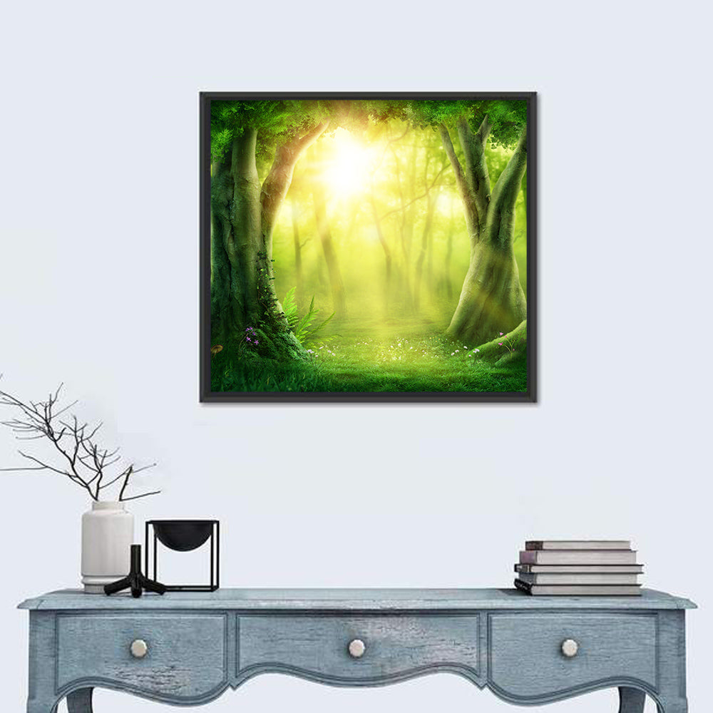 Enchanted Forest at Sunrise Wall Art