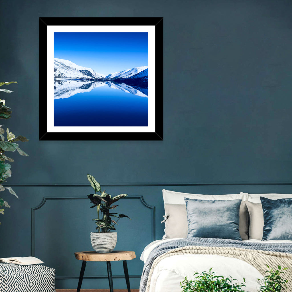 Tal Y Llyn Winter Reflection Wall Art