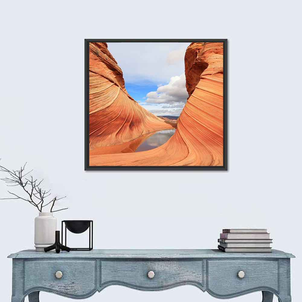 The Wave at Coyote Buttes Wall Art in a room, square
