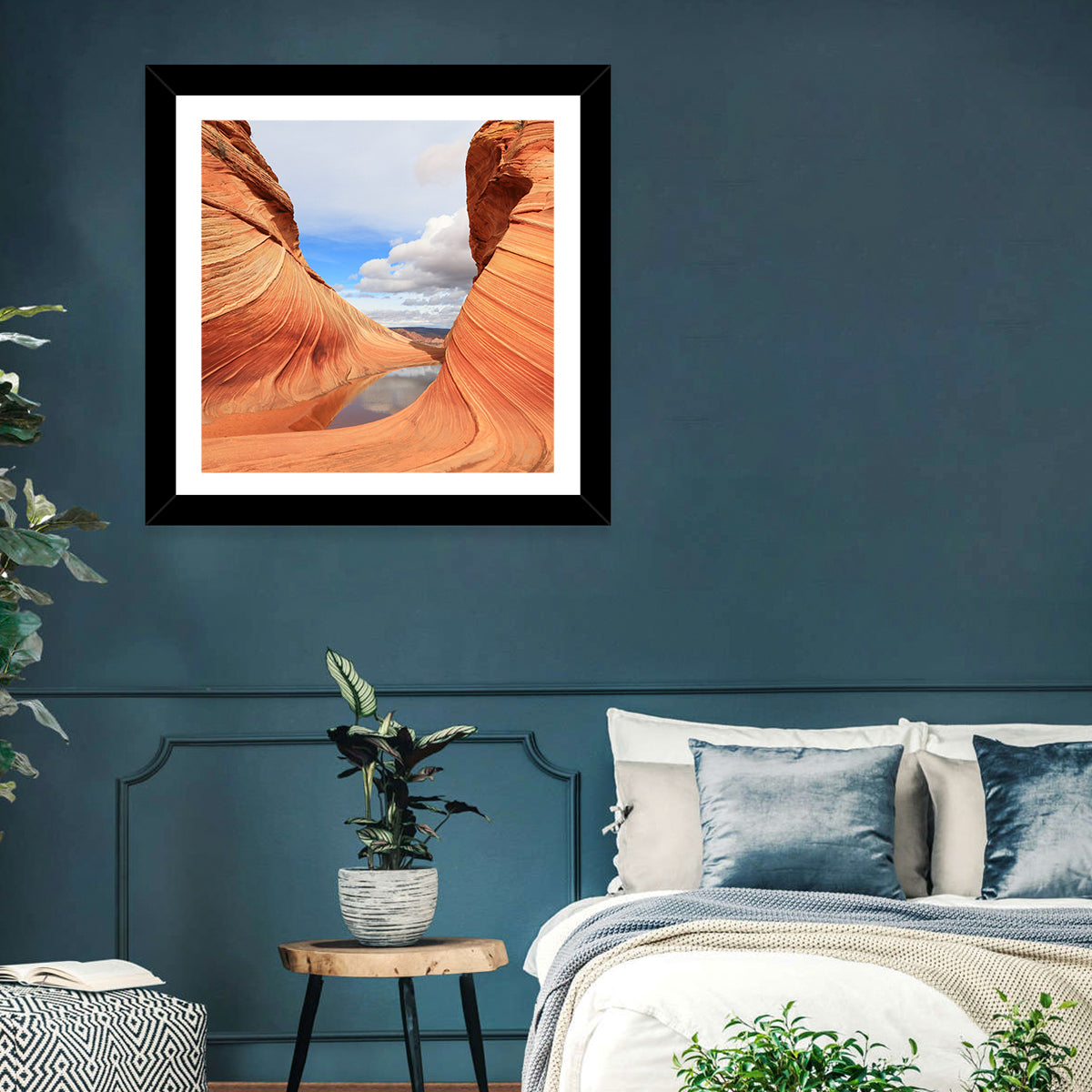 The Wave at Coyote Buttes Wall Art in a room, square