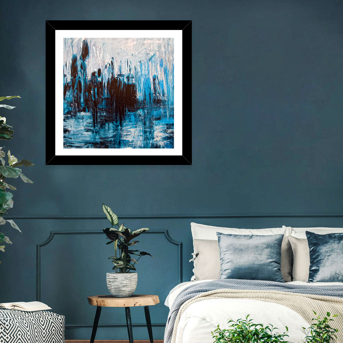 Messy Grunge Artistic Painting Wall Art
