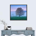 Misty Sumava Mountain Tree Wall Art