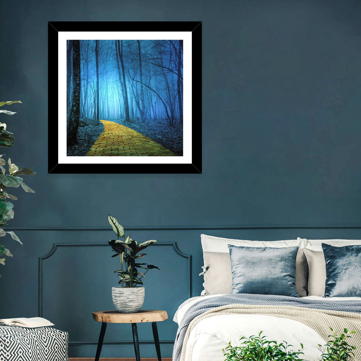 Misty Yellow Brick Road Wall Art