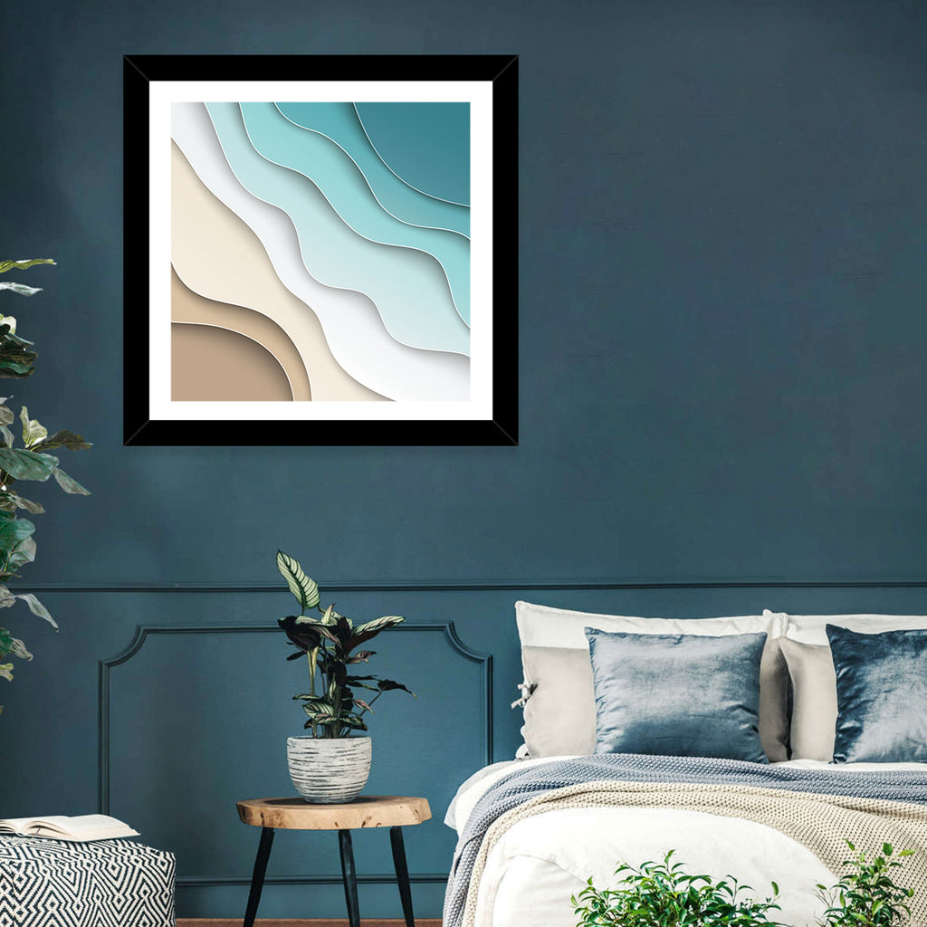 Aerial Beach Layers Wall Art