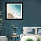 Aerial Beach Layers Wall Art