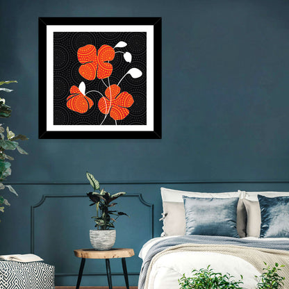Poppy Flowers Illustration Wall Art