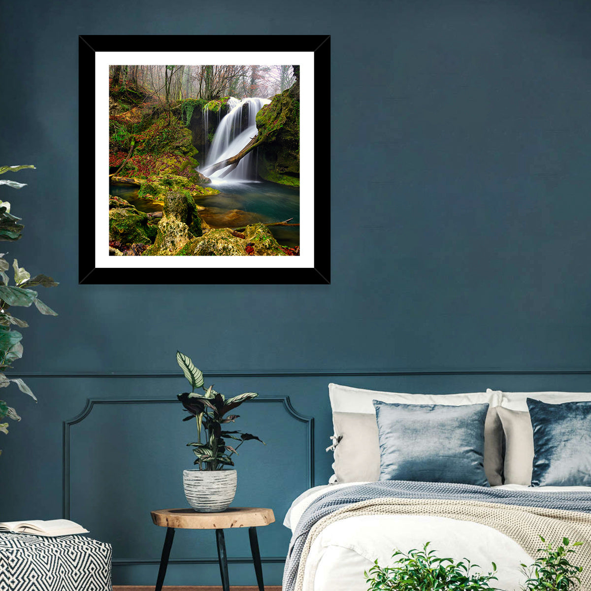 Cheile Nerei Mossy Waterfall Wall Art