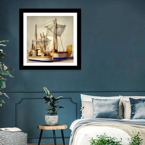 Watercolor Boats Wall Art