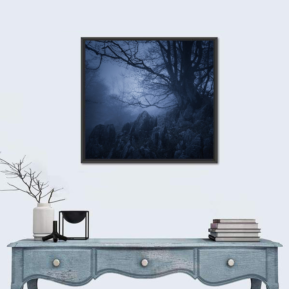 Gnarled Tree at Twilight Wall Art